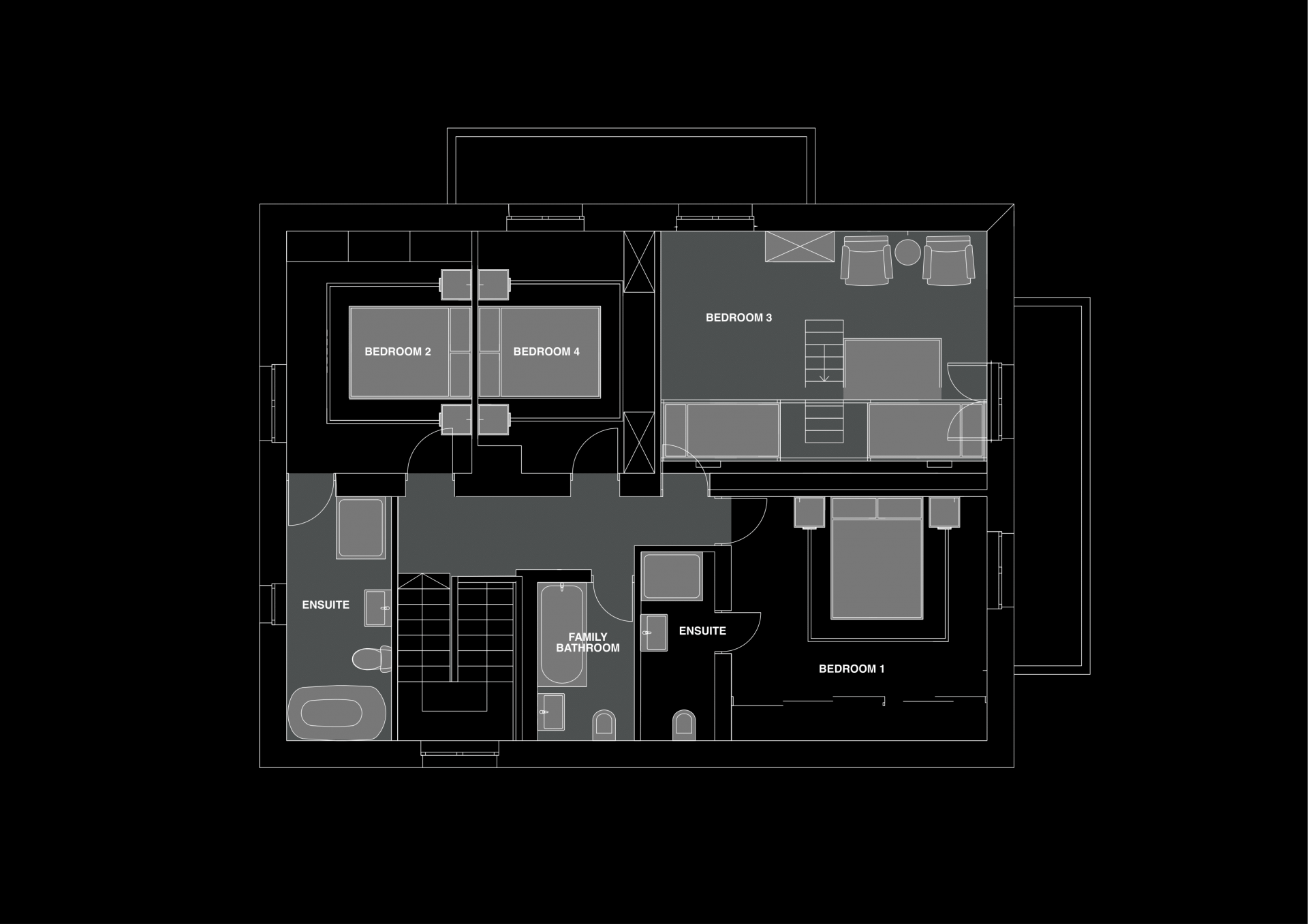 The Bungo, Morzine floorplan - The Chalet Edit