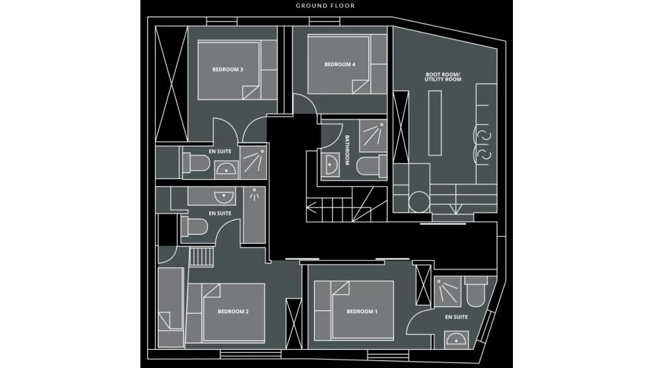 Chalet Vesper, Morzine floorplan - The Chalet Edit