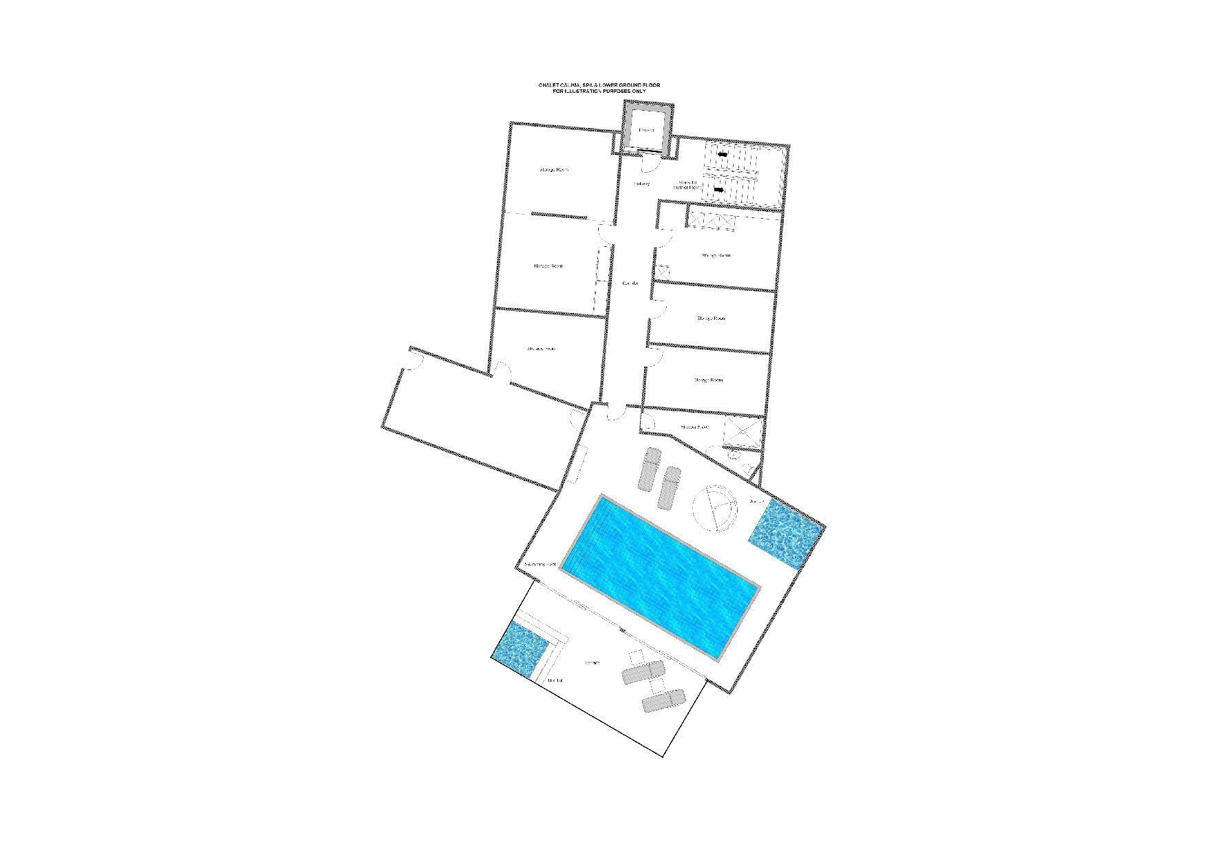 Chalet Calima, Verbier floorplan - The Chalet Edit