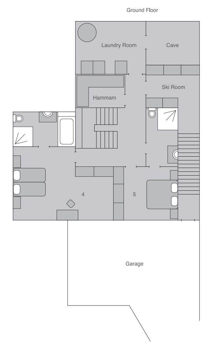Chalet Daphne, Verbier floorplan - The Chalet Edit