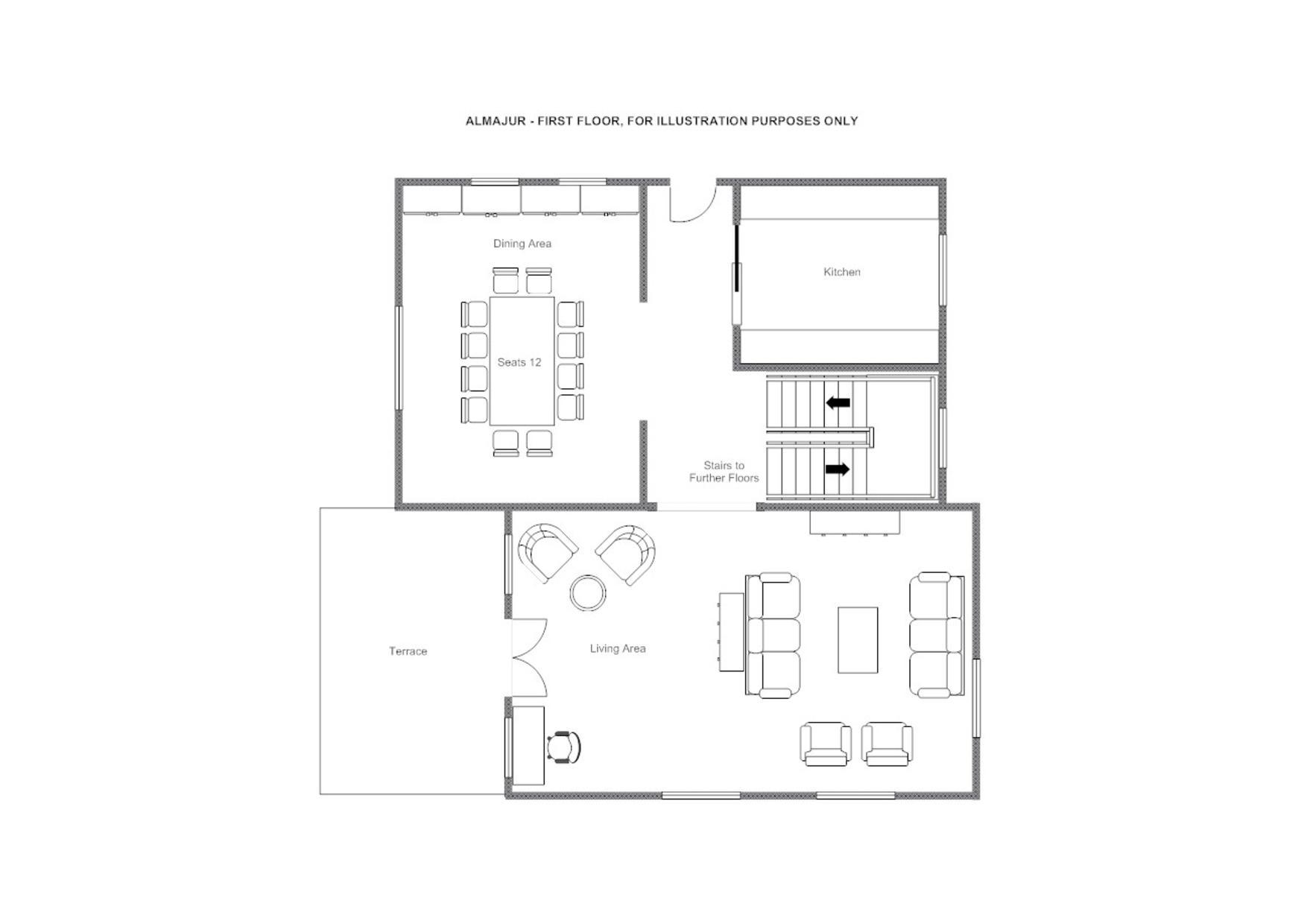 Chalet Almajur, St Anton floorplan - The Chalet Edit