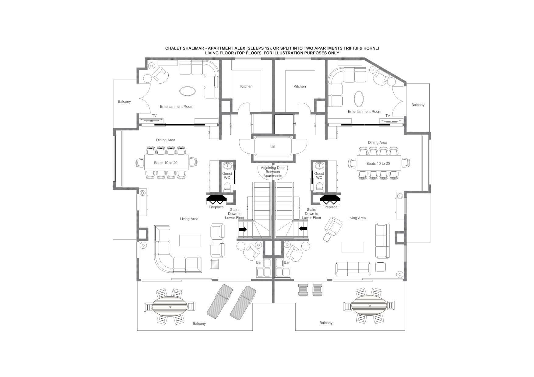 Chalet Shalimar, Zermatt, floorplan - The Chalet Edit