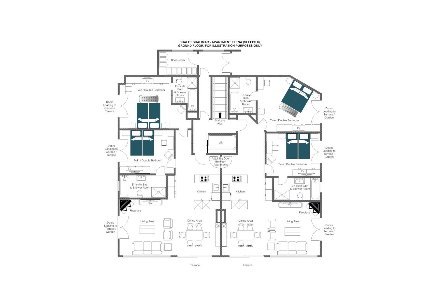 Chalet Shalimar, Zermatt, floorplan - The Chalet Edit