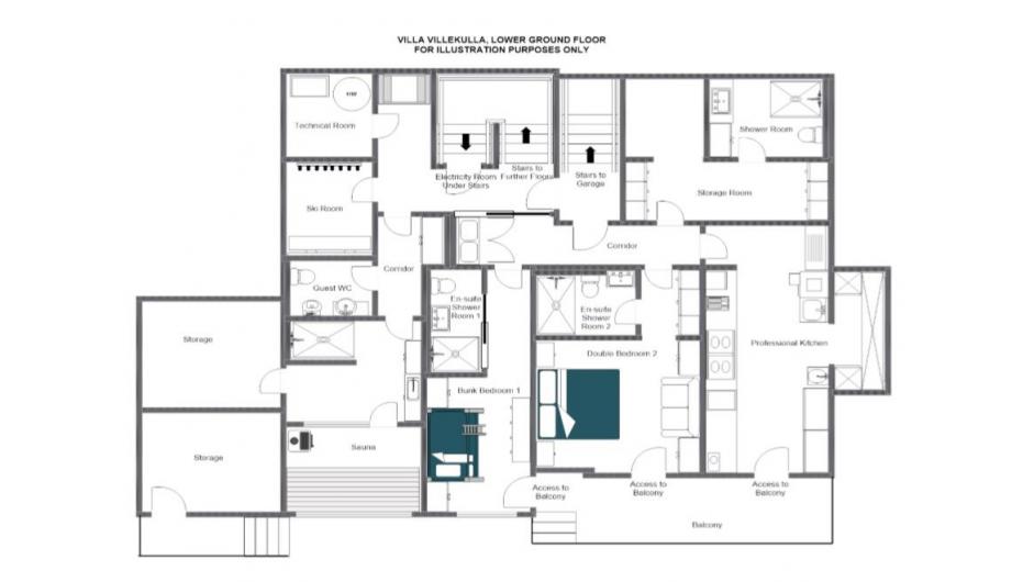 Villa Villekulla, St Anton floorplan - The Chalet Edit