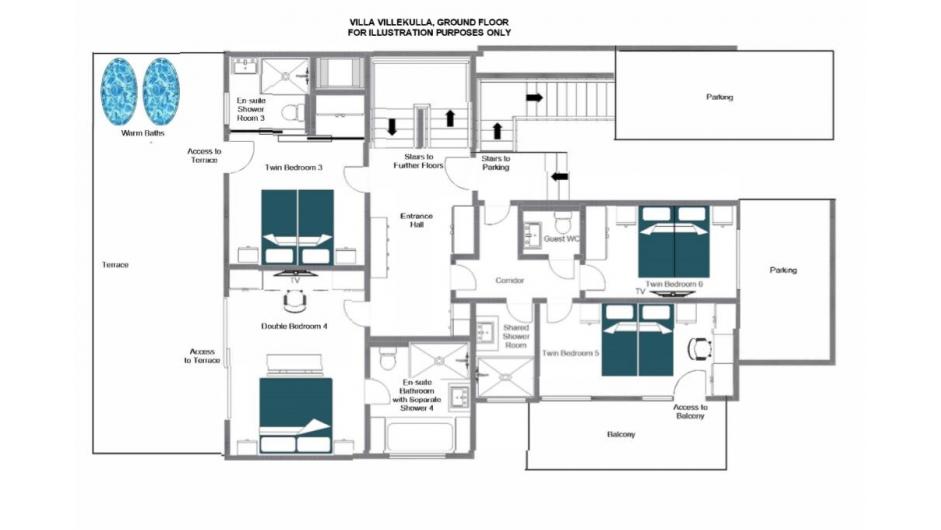 Villa Villekulla, St Anton floorplan - The Chalet Edit