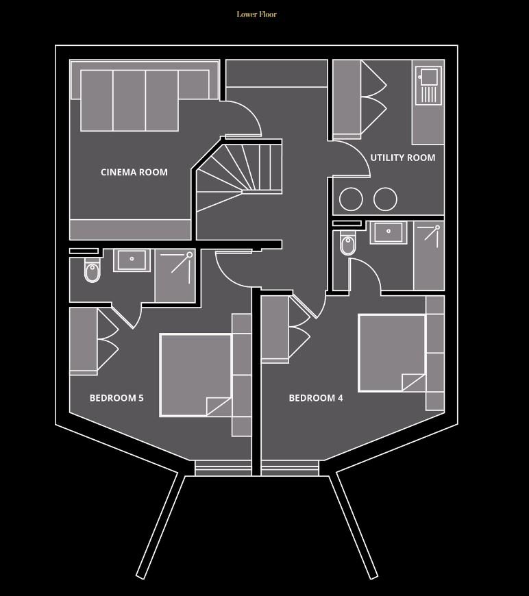 Chalet Blanc, Morzine floorplan - The Chalet Edit