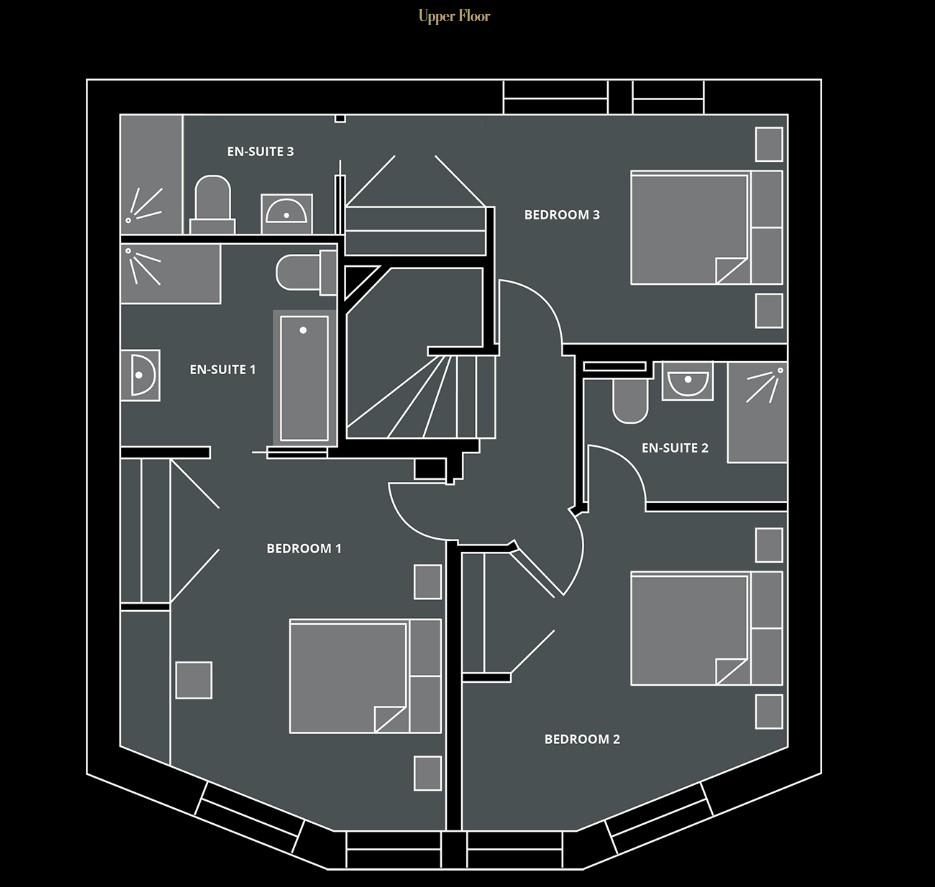 Chalet Blanc, Morzine floorplan - The Chalet Edit