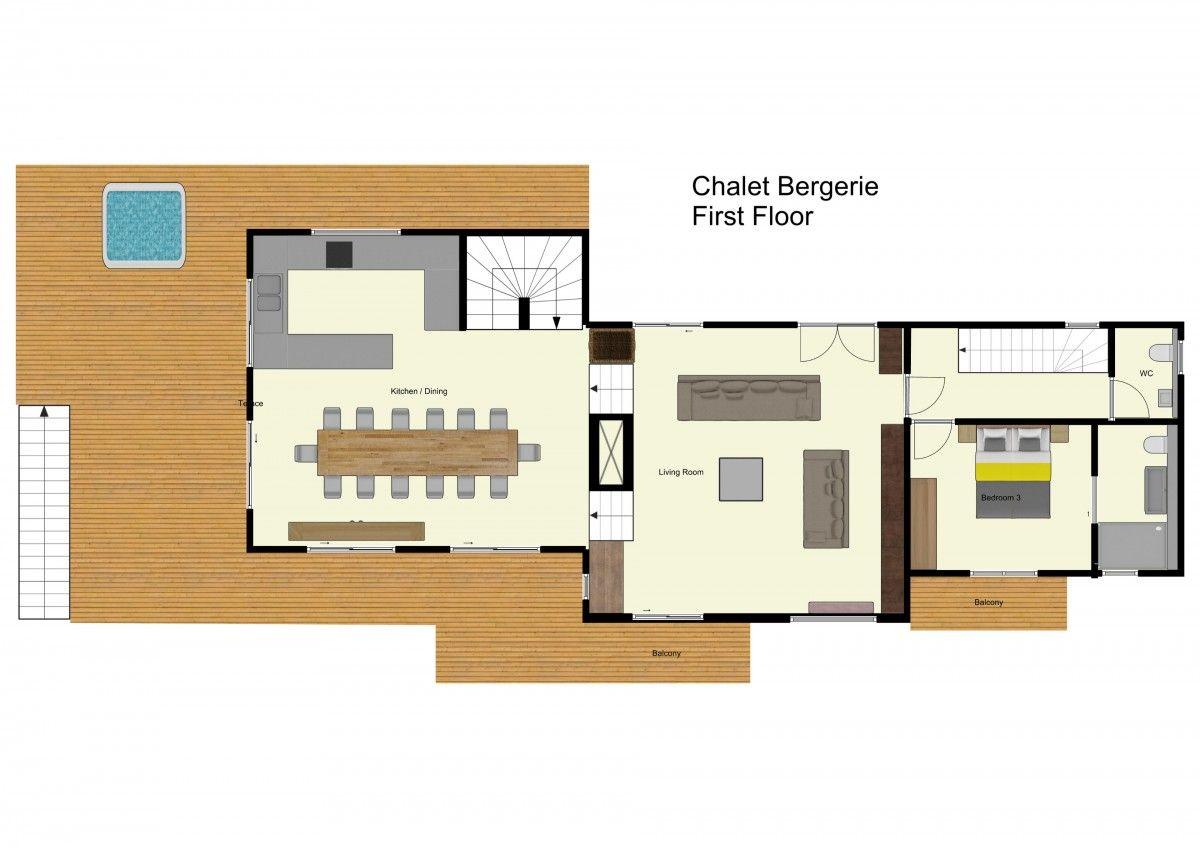 Chalet Bergeronnette, Meribel floorplan - The Chalet Edit