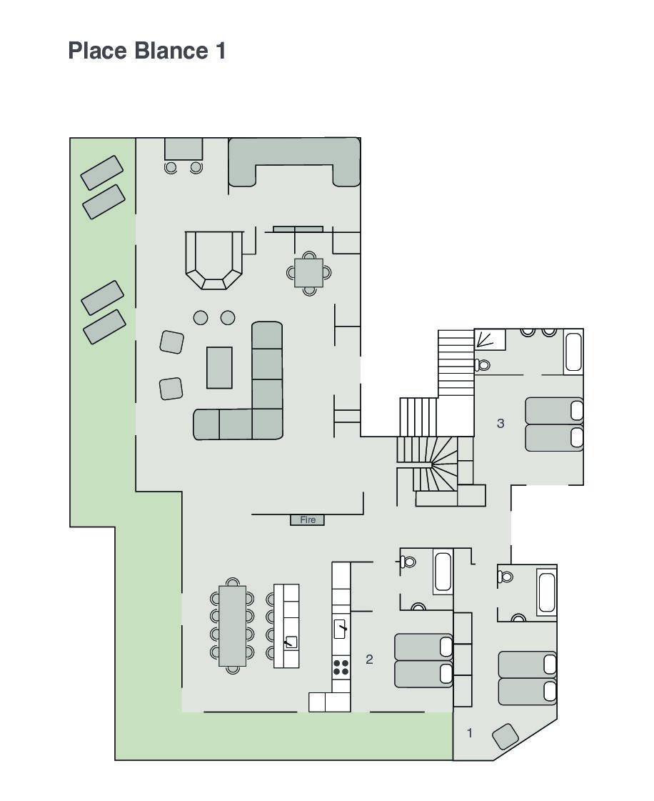 Place Blanche 1, Verbier floorplan - The Chalet Edit