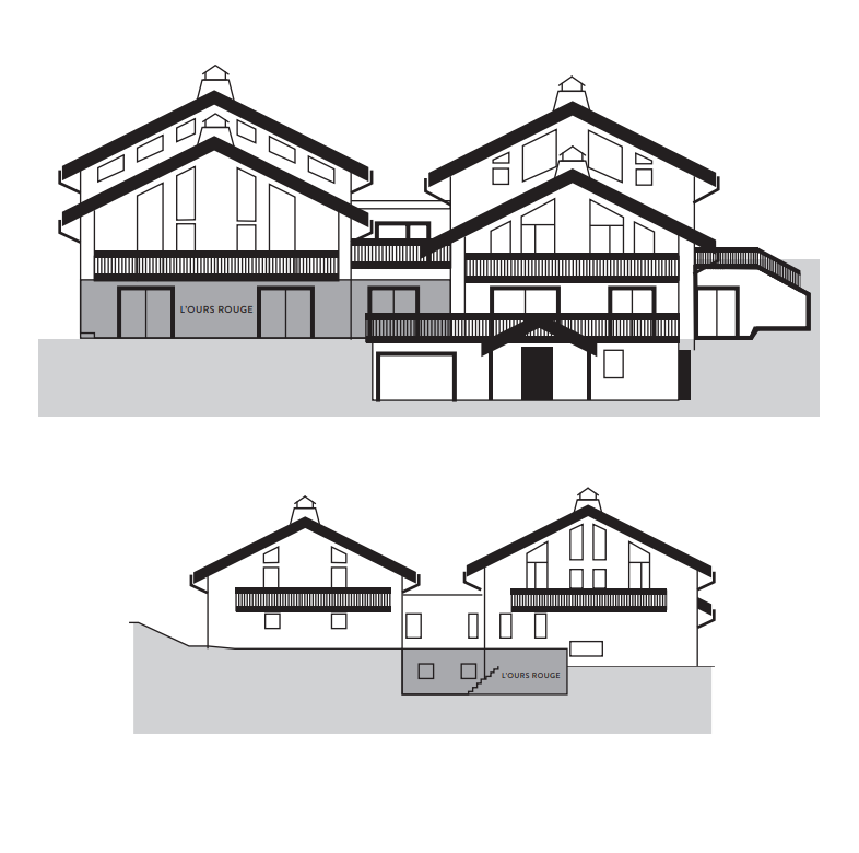 Chalet Apartment L'ours Rouge, Meribel Village floorplan - The Chalet Edit
