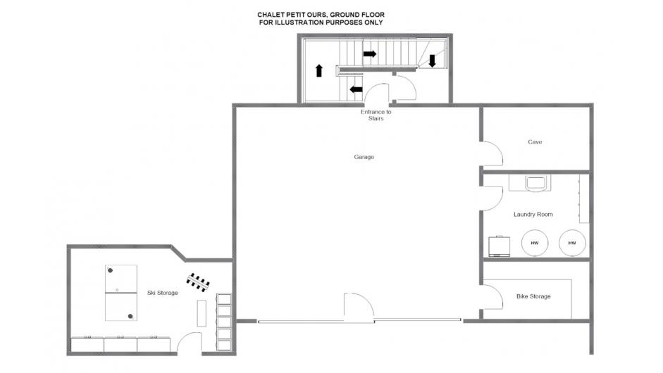 Chalet Petit Ours, Verbier floorplan - The Chalet Edit