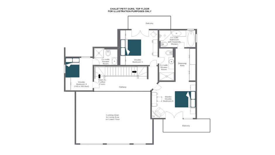 Chalet Petit Ours, Verbier floorplan - The Chalet Edit