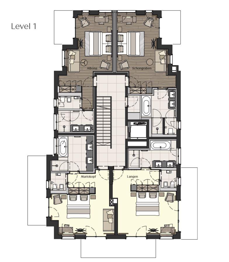 Chalet Lena, St Anton floorplan - The Chalet Edit