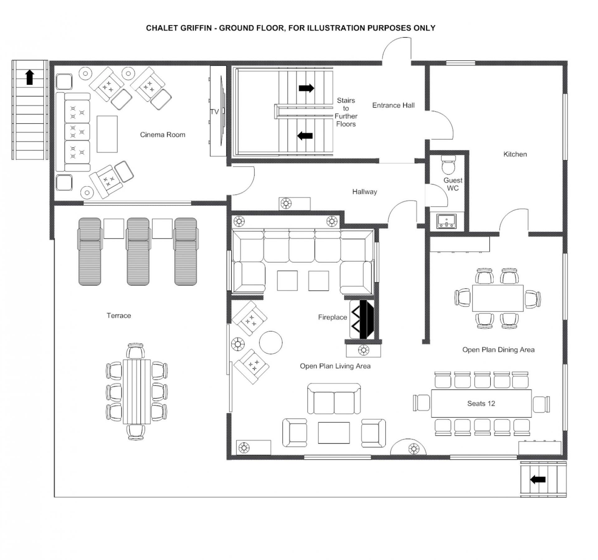 Chalet Griffin, St Anton floorplan - The Chalet Edit