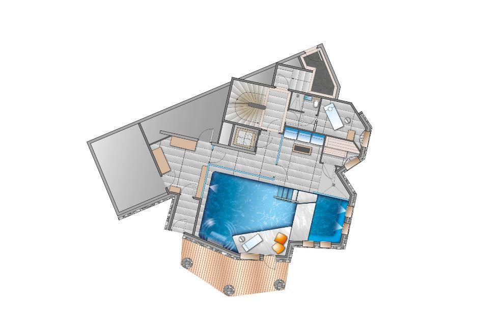 Chalet Panmah, Courchevel 1850 floorplan - The Chalet Edit