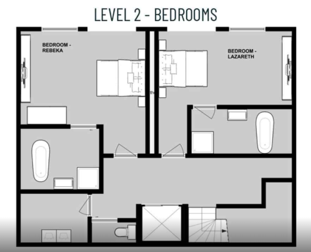 Chalet Babylon, Tignes floorplan - The Chalet Edit