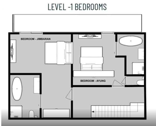 Chalet Ubud, Tignes floorplan - The Chalet Edit