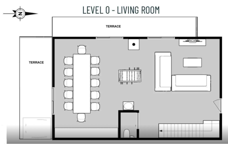 Chalet Ubud, Tignes floorplan - The Chalet Edit