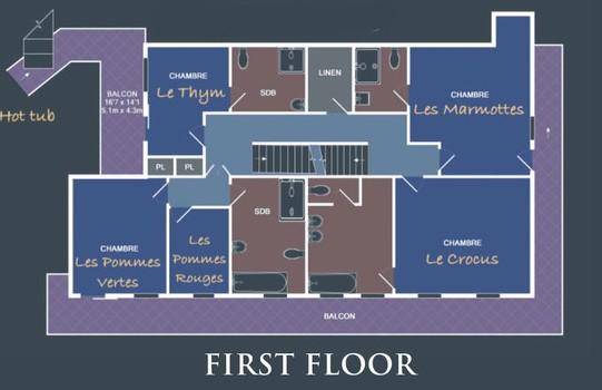 Chalet La Grange Au Merle, Chatel floorplan - The Chalet Edit
