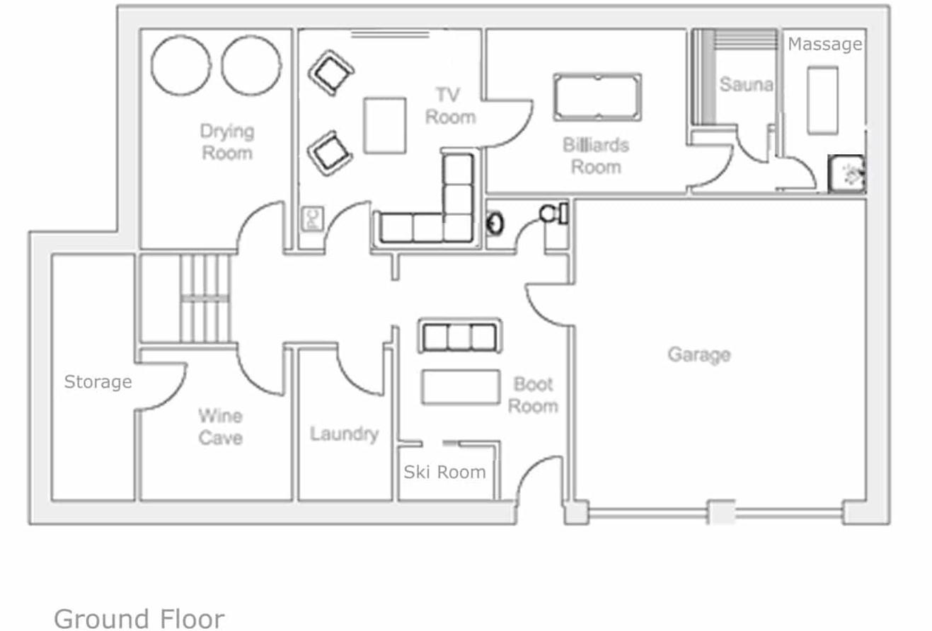 Chalet Tomkins, Meribel floorplan - The Chalet Edit