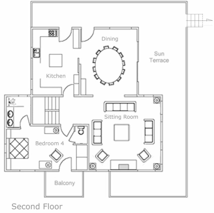 Chalet Tomkins, Meribel floorplan - The Chalet Edit