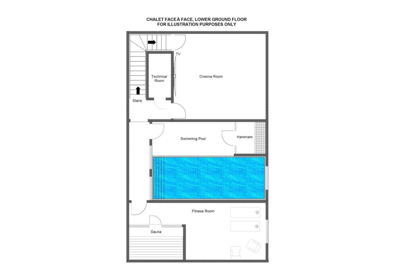 Chalet Face A Face, Val D'isere floorplan - The Chalet Edit