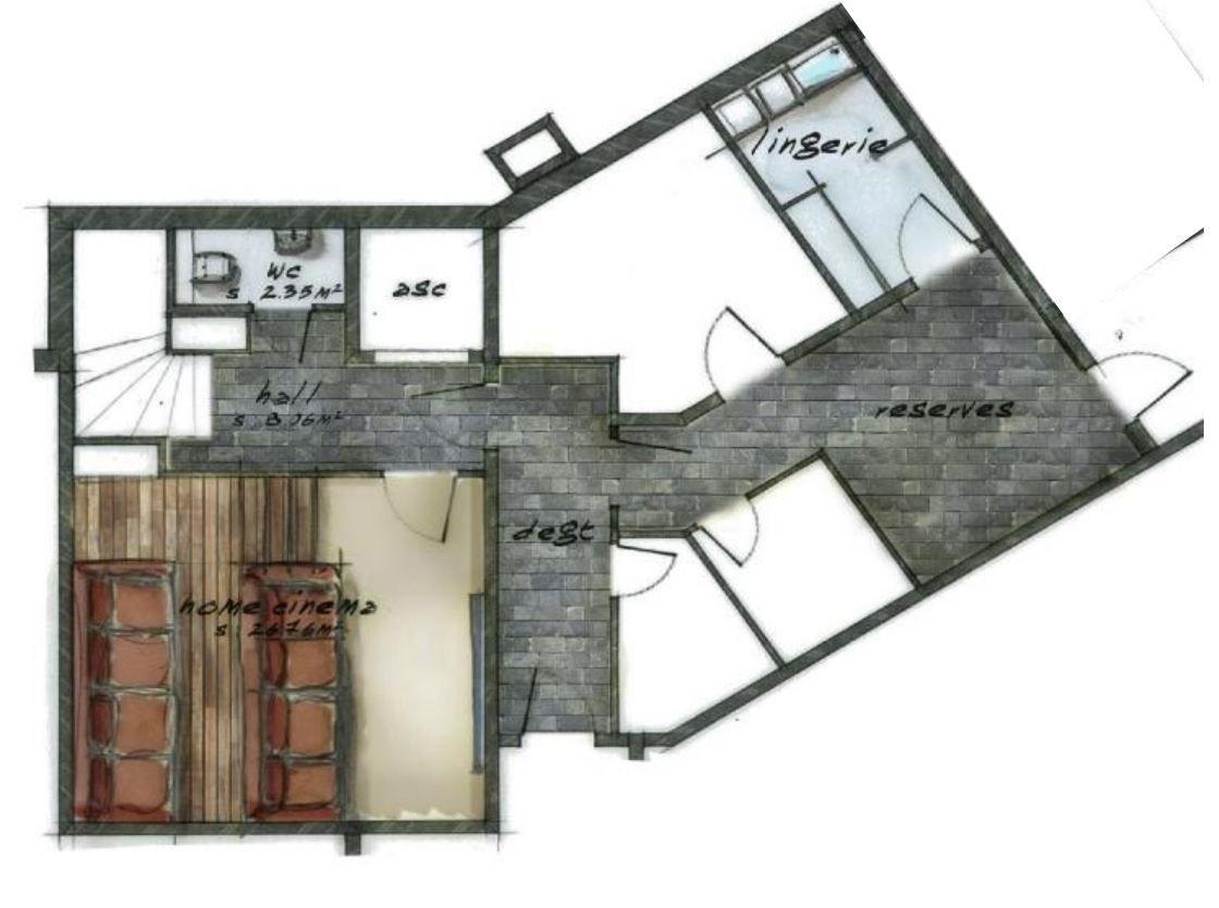 Chalet Ebene, Val d'Isere floorplan - The Chalet Edit