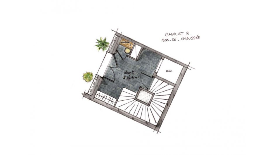 Chalet Ambre, Val d'Isere floorplan - The Chalet Edit