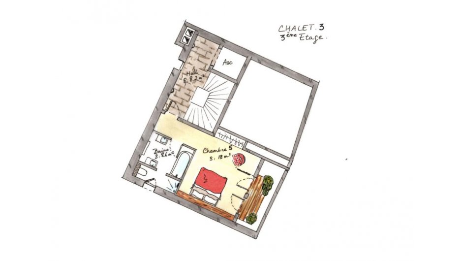 Chalet Ambre, Val d'Isere floorplan - The Chalet Edit