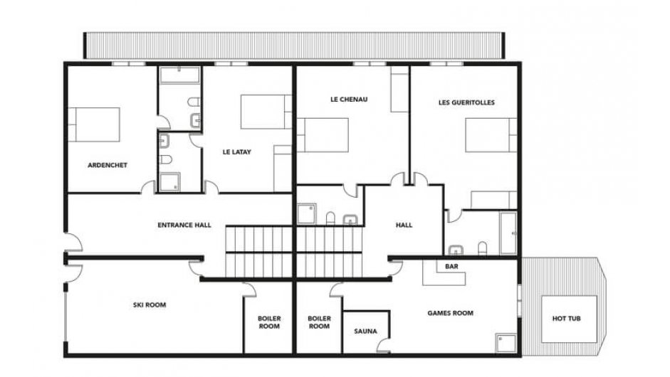 Chalet Ferme a Jules, Morzine floorplan - The Chalet Edit