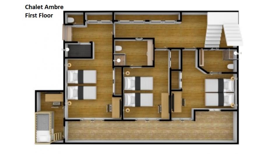 Chalet Opale Ambre, Tignes floorplan - The Chalet Edit