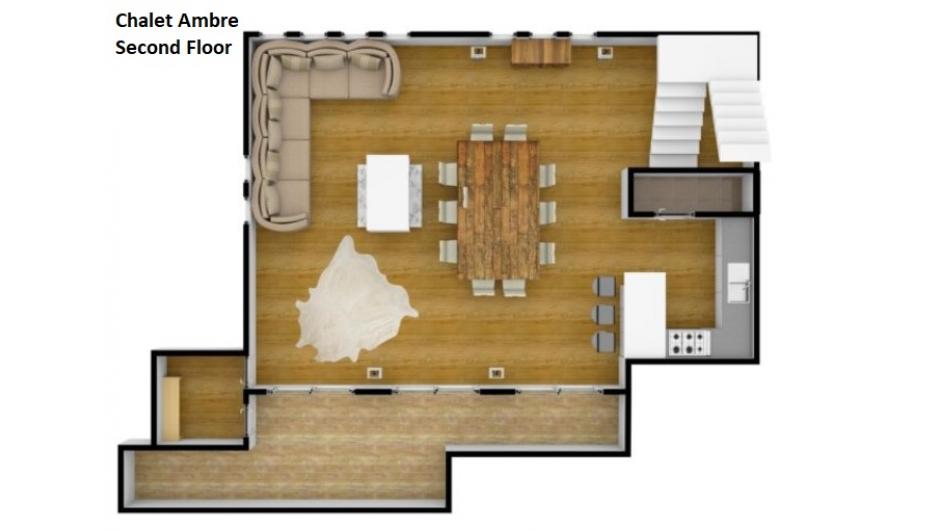 Chalet Opale Ambre, Tignes floorplan - The Chalet Edit