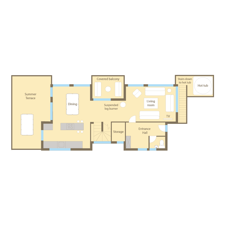 Forest Lodge, Morzine floorplan - The Chalet Edit
