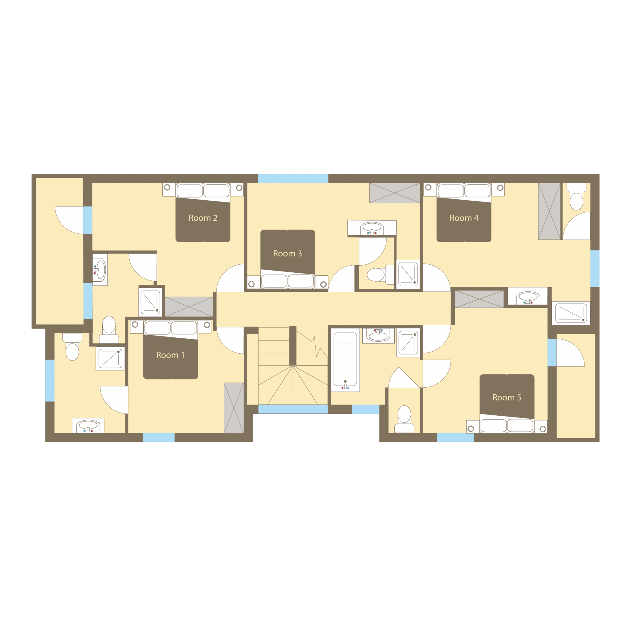 Forest Lodge, Morzine floorplan - The Chalet Edit