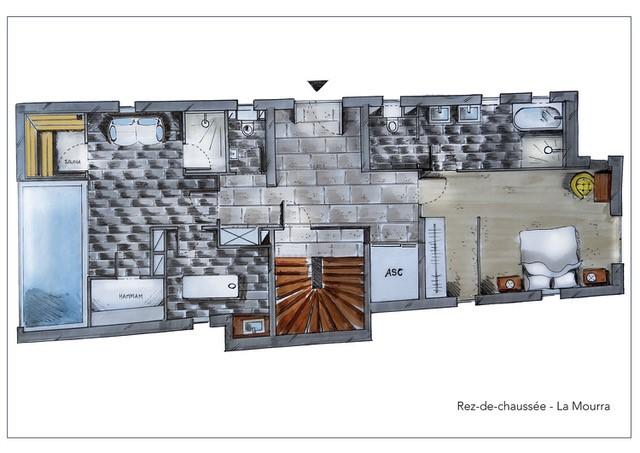 Chalet La Grange, Val d'Isere floorplan - The Chalet Edit