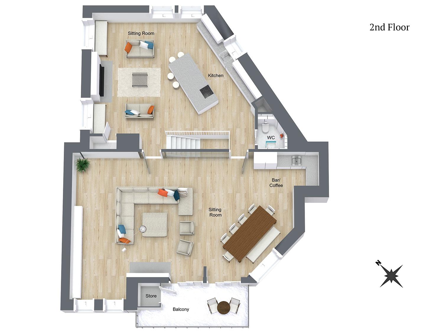 Chalet Blackcomb, Val d'Isere floorplan - The Chalet Edit