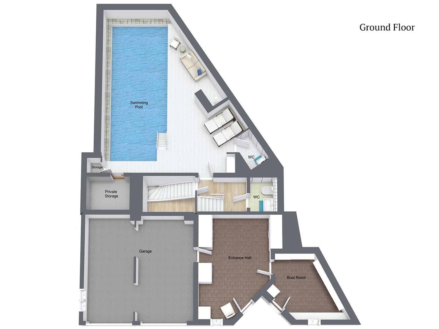 Chalet Blackcomb, Val d'Isere floorplan - The Chalet Edit