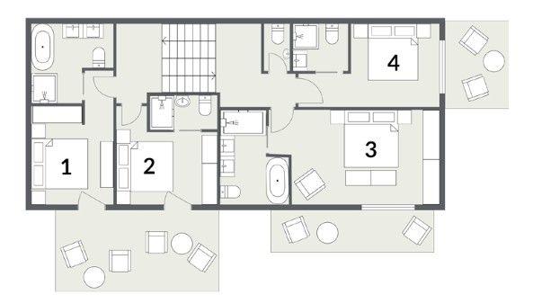 Chalet Goldilocks, Morzine floorplan - The Chalet Edit
