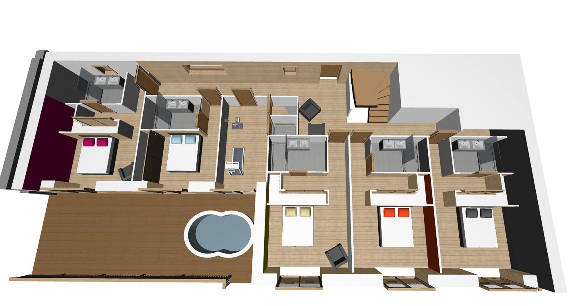 Chalet Clos Saint-Jean, Les Gets floorplan - The Chalet Edit