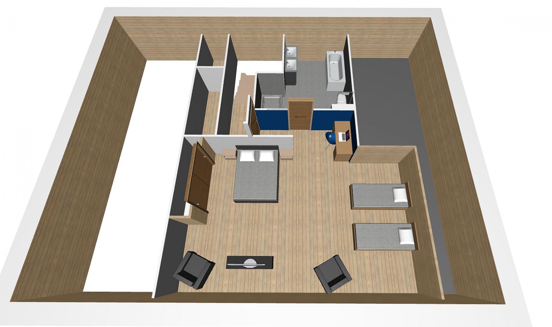 Chalet Clos Saint-Jean, Les Gets floorplan - The Chalet Edit