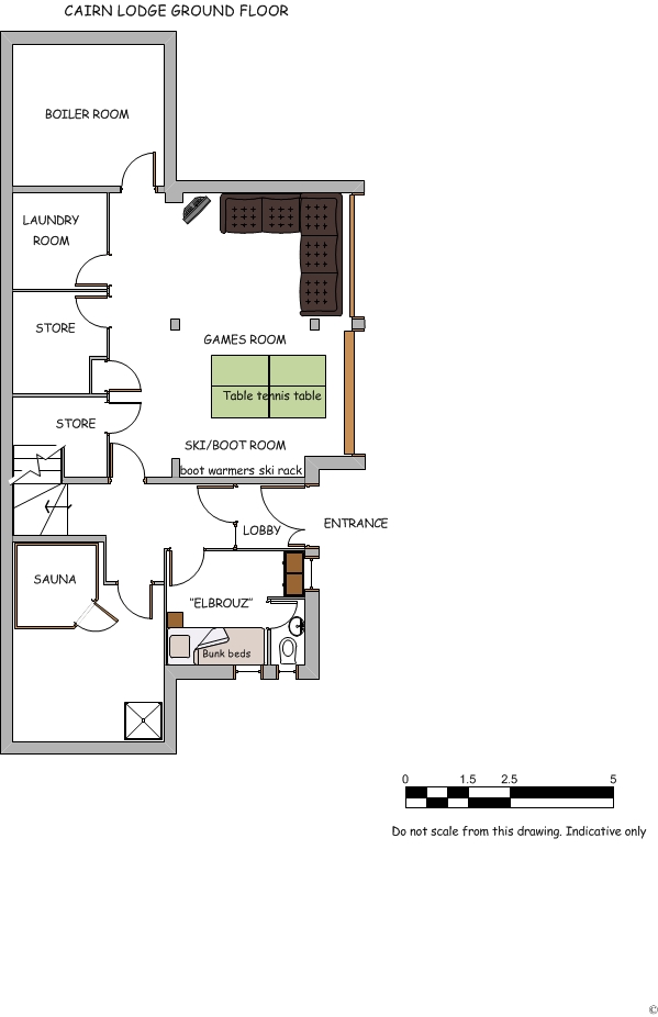 Chalet Cairn Lodge, Morzine floorplan - The Chalet Edit