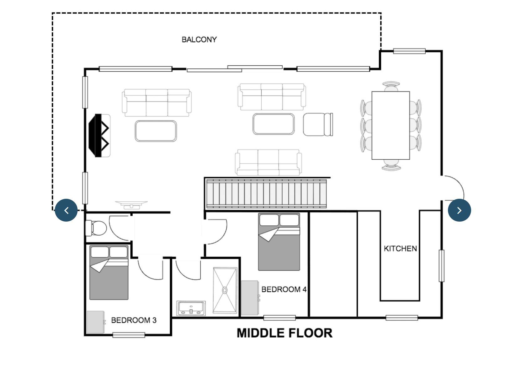 Chalet 3sixty, La Tania floorplan - The Chalet Edit