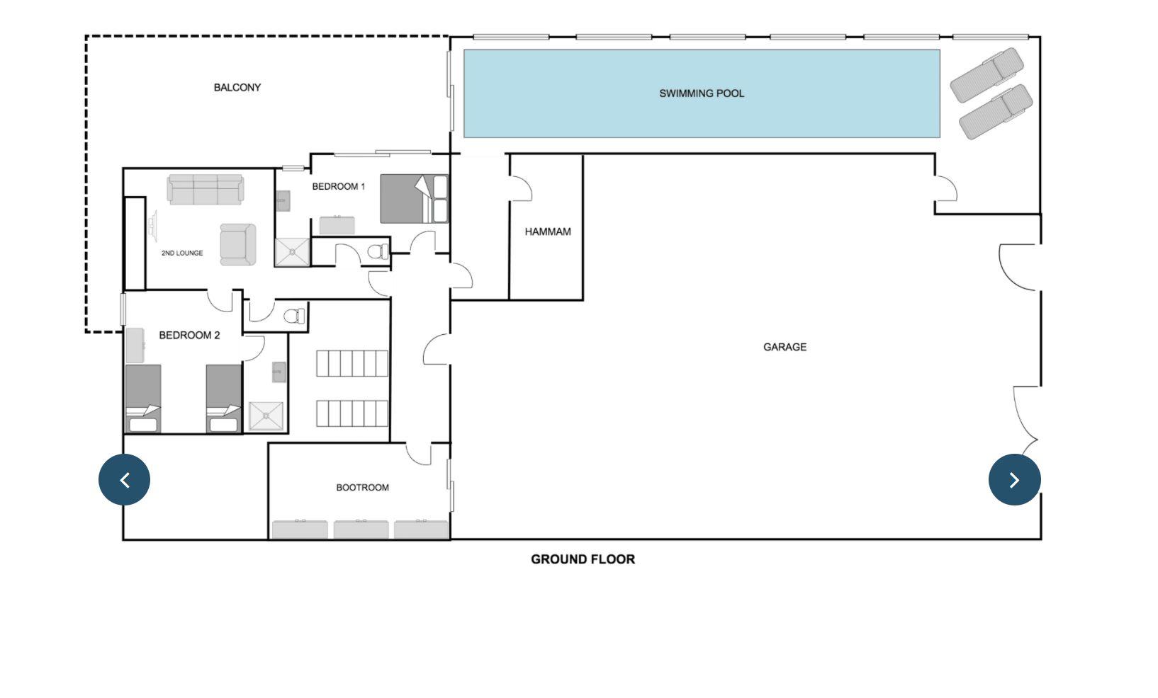 Chalet 3sixty, La Tania floorplan - The Chalet Edit
