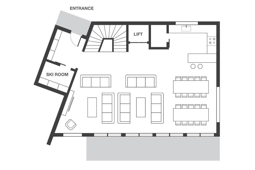 No.7 Club Bellevarde, Val d'Isere floorplan - The Chalet Edit