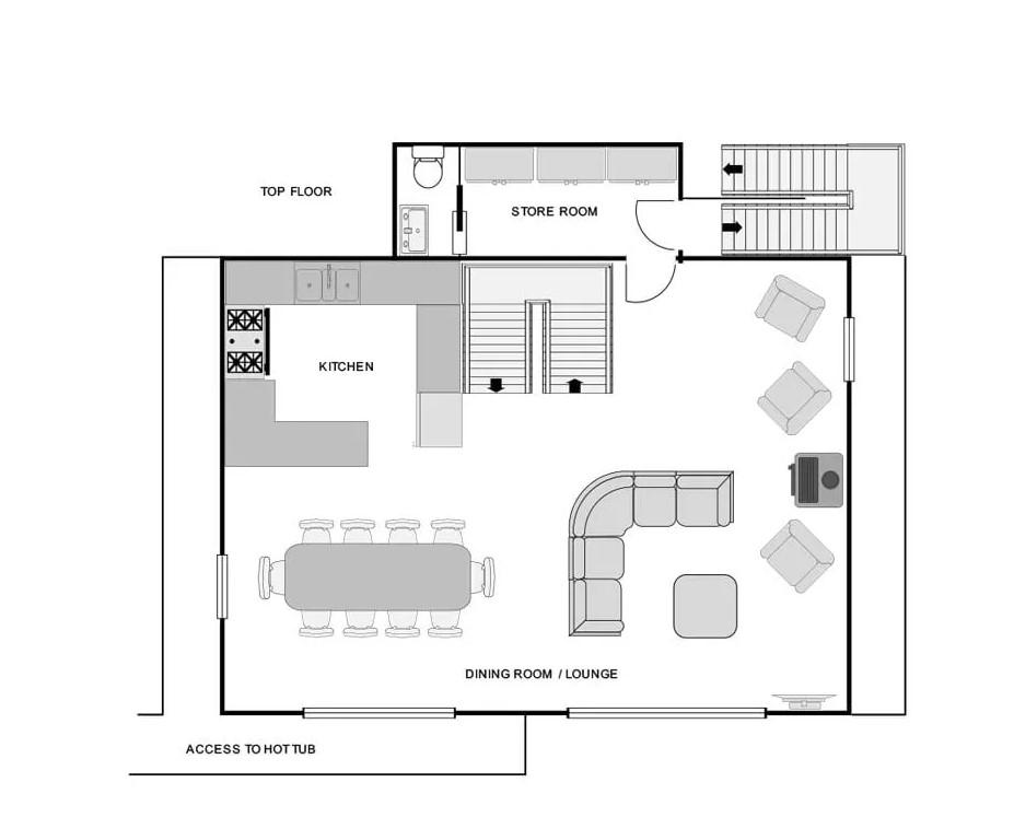 Chalet De Mon Pere, La Tania floorplan - The Chalet Edit