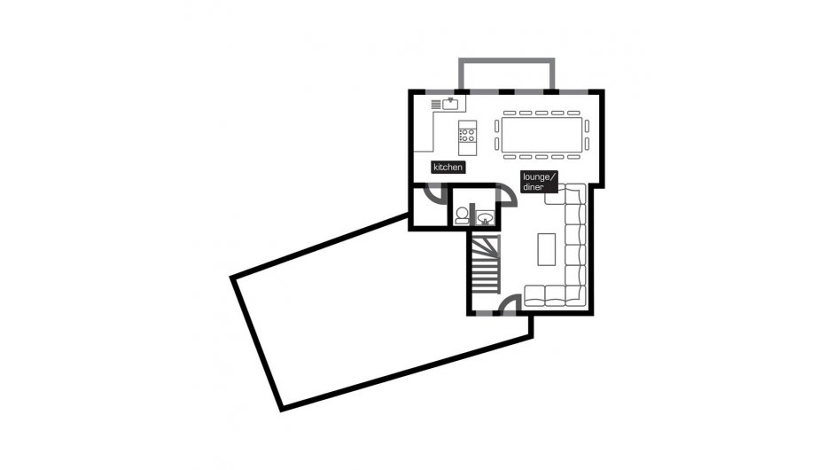 Chalet Elangeni, La Tania floorplan - The Chalet Edit