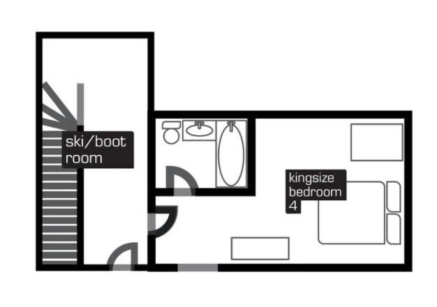 Chalet Rachael, La Tania floorplan - The Chalet Edit