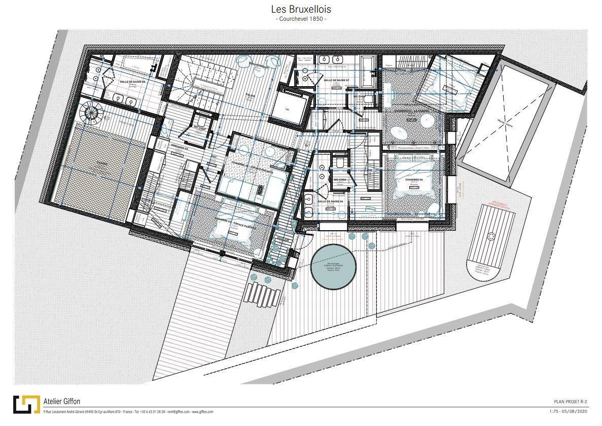 Chalet Les Bruxellois, Courchevel 1850 floorplan - The Chalet Edit