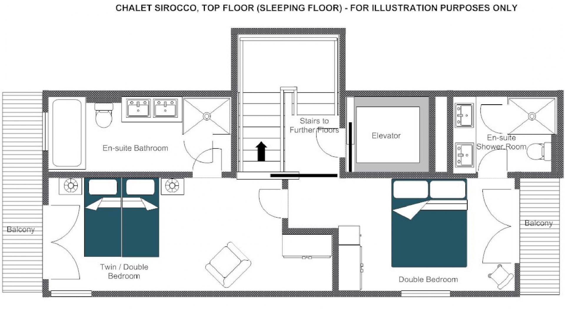 Chalet Alpine Estate, Verbier floorplan - The Chalet Edit