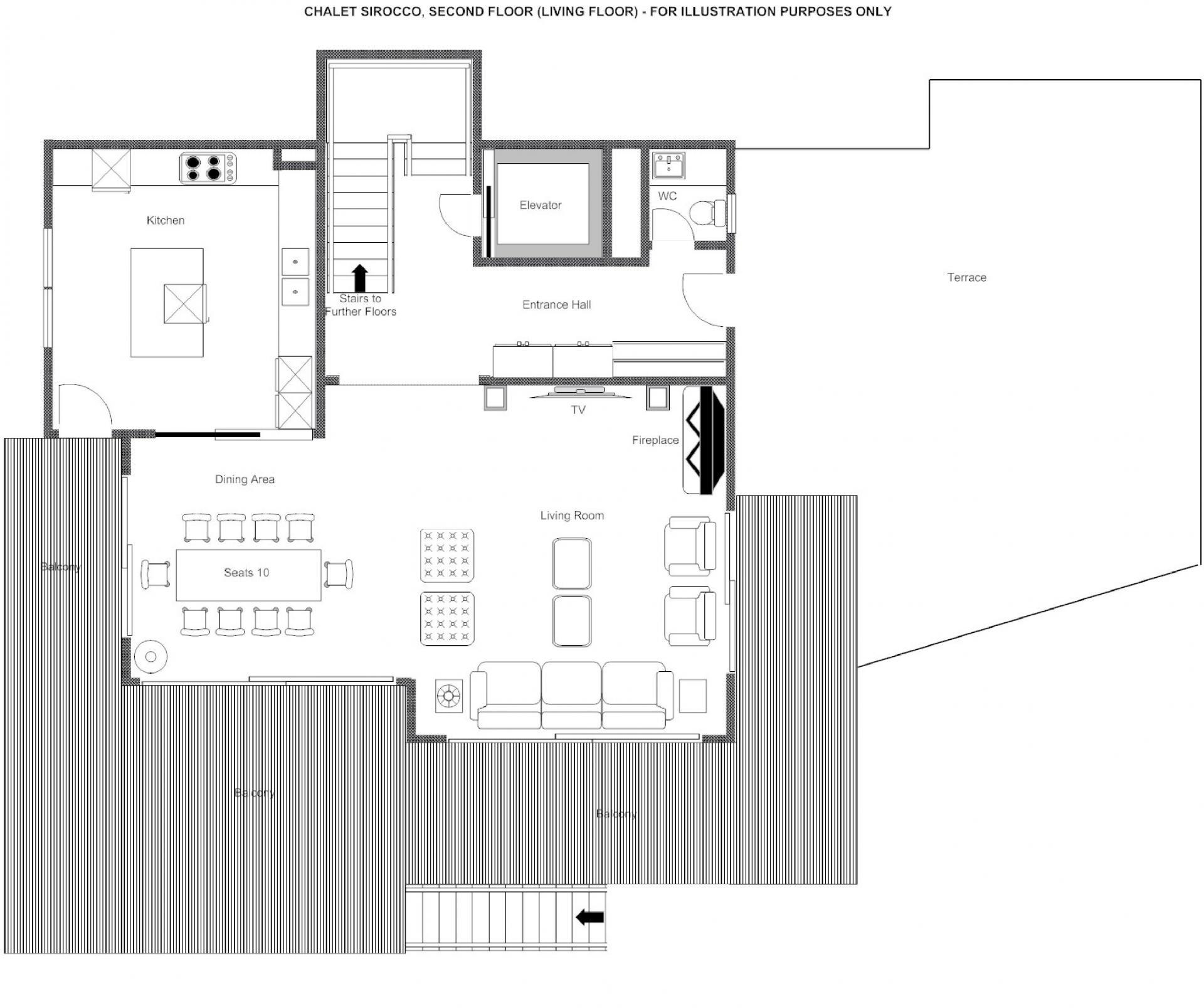 Chalet Alpine Estate, Verbier floorplan - The Chalet Edit